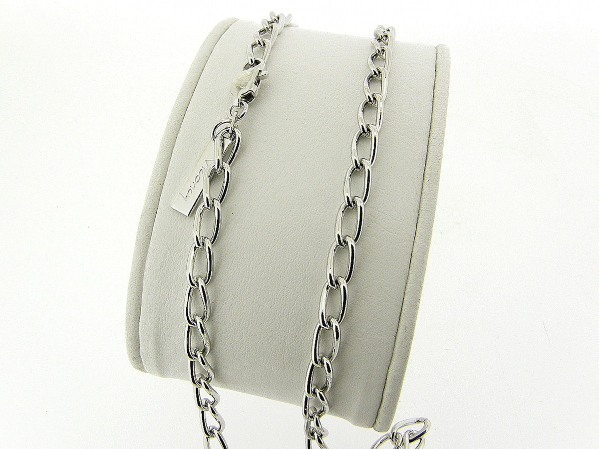 Zilveren halsketting met closed forever schakeltjes