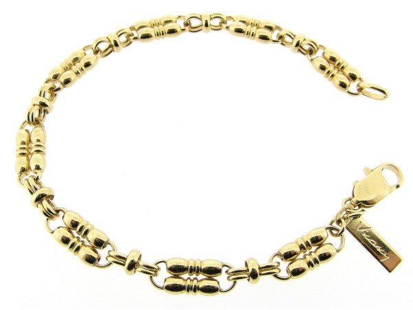 Goldenes Cocktail-Armband mit doppelten Gliedern