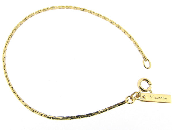 Goldenes Armband mit diamantgeschliffenen Mini-Schlangen-Gliedern