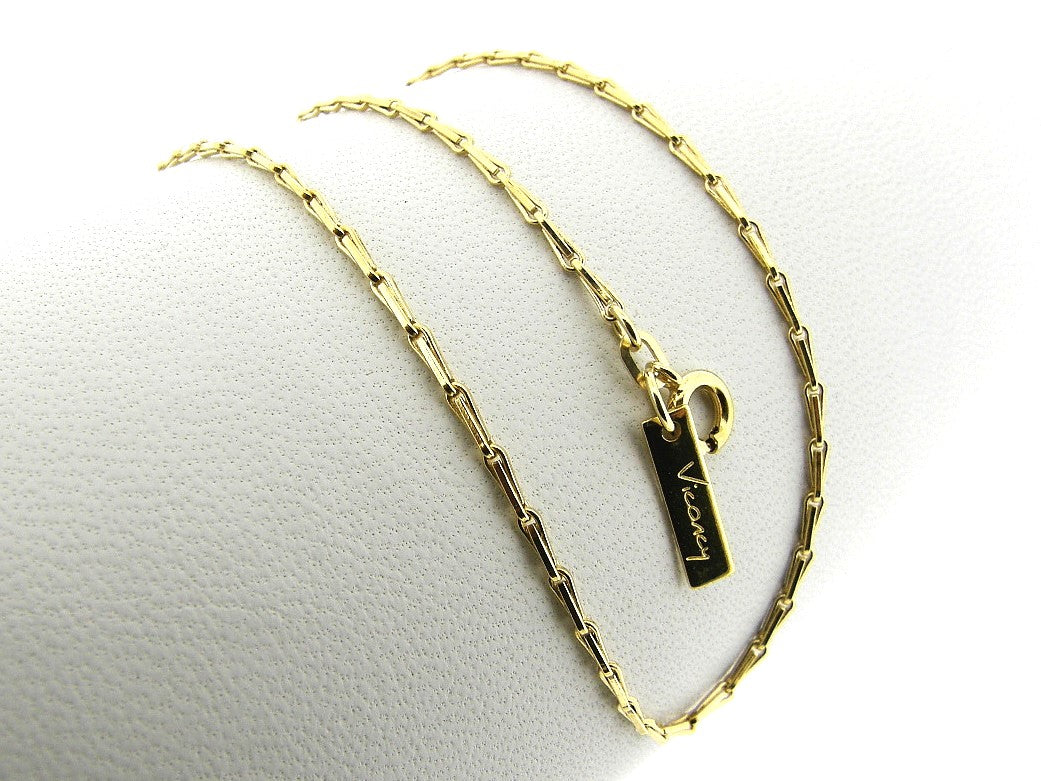 Gouden halsketting mini close forever koren schakel collier