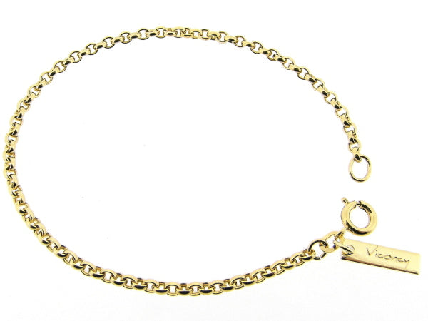 Golden bracelet with small jasseron links