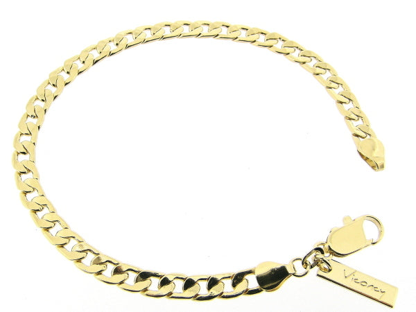 Gold watch chain bracelet
