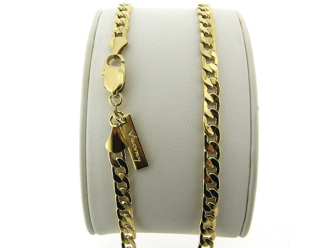 Gold necklace watch chain choker