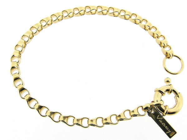 Gold Jaseron link bracelet