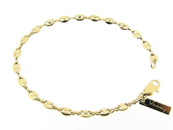 Gold coffee bean bracelet