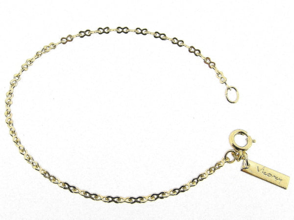 Golden bracelet with tiny "close for ever" links