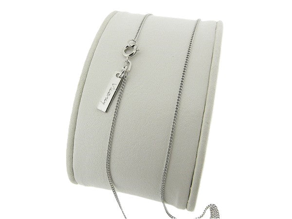 Silver thin gourmette Pendant necklace