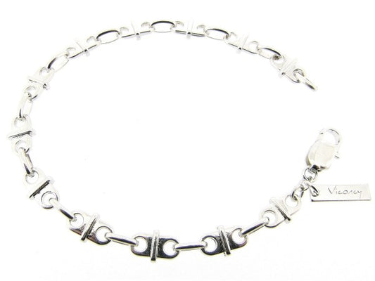 Zilveren armband met Franse schakeltjes