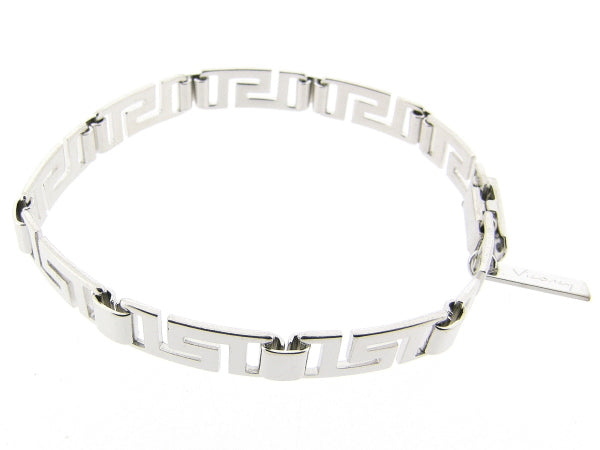 Zilveren armband met Griekse brede schakels