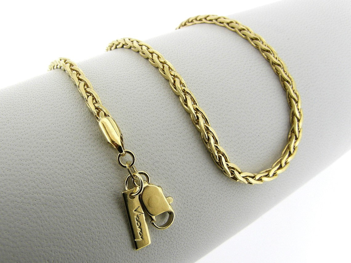 Golden cocktail snake necklace