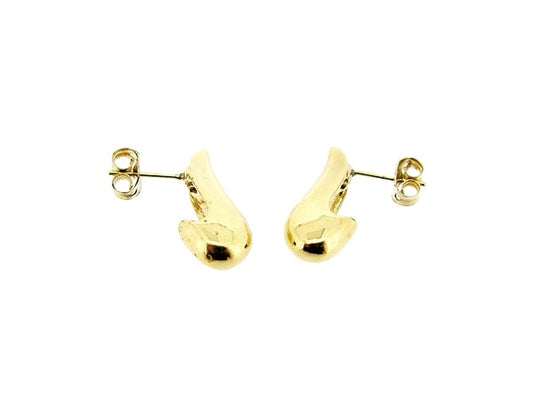 Goldener Ohrstecker, goldener Pantolette-Anhänger