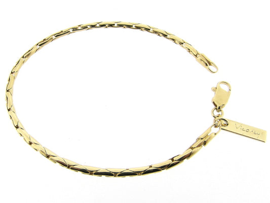 Gouden armbandje met kleine Paloma slangen schakeltjes