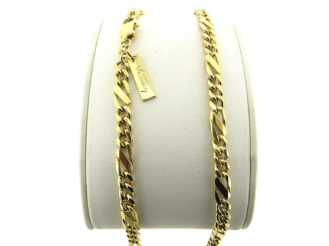 Gold figaro necklace