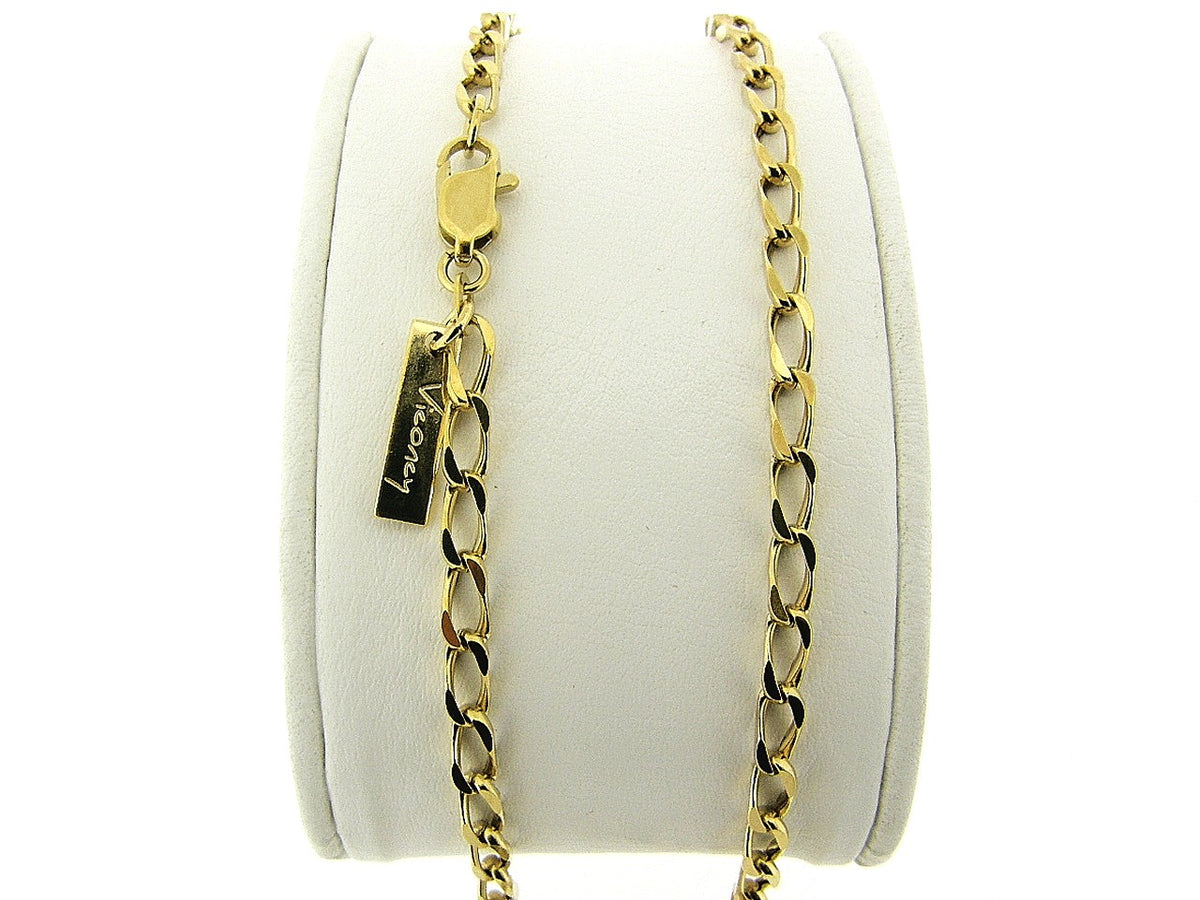 Goldene Halskette „Close Forever“, diamantiert mit offenen Gliedern