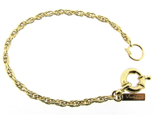 Gold bracelet with small links