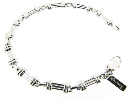 Silberarmband mit französischen Gliedern