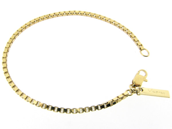 Gold bracelet with Venetian links