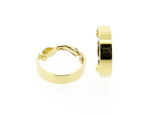 Oorclip creolen Franse gouden oorbellen