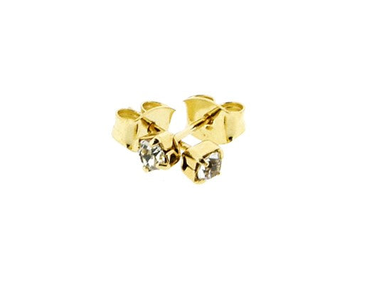 Heldere Swarovski Strass oorknopje