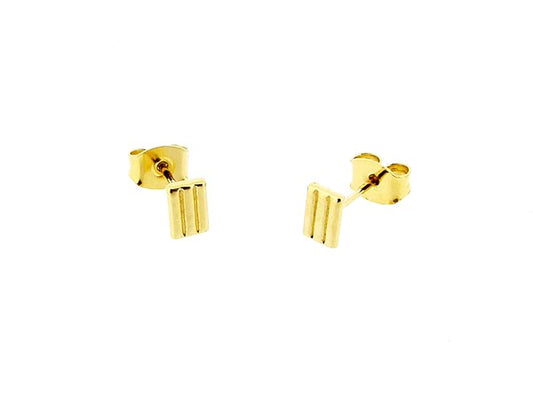 Gouden mini Franse oorknopje