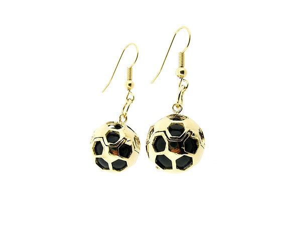 Gold Engelsrufer earring with an onyx ball