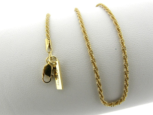 Goldenes, zart diamantbesetztes Singapore-Collier