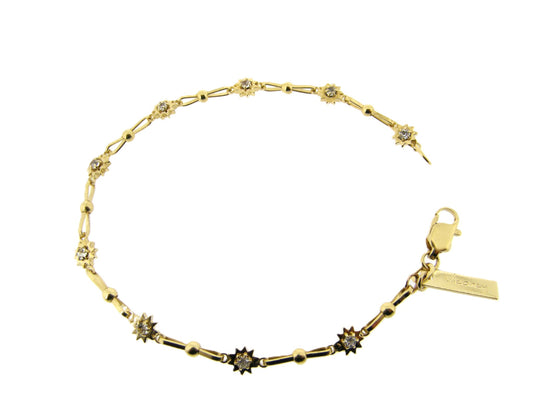 Gold bracelet with little stars