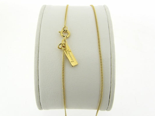 Gold thin gourmette Pendant necklace
