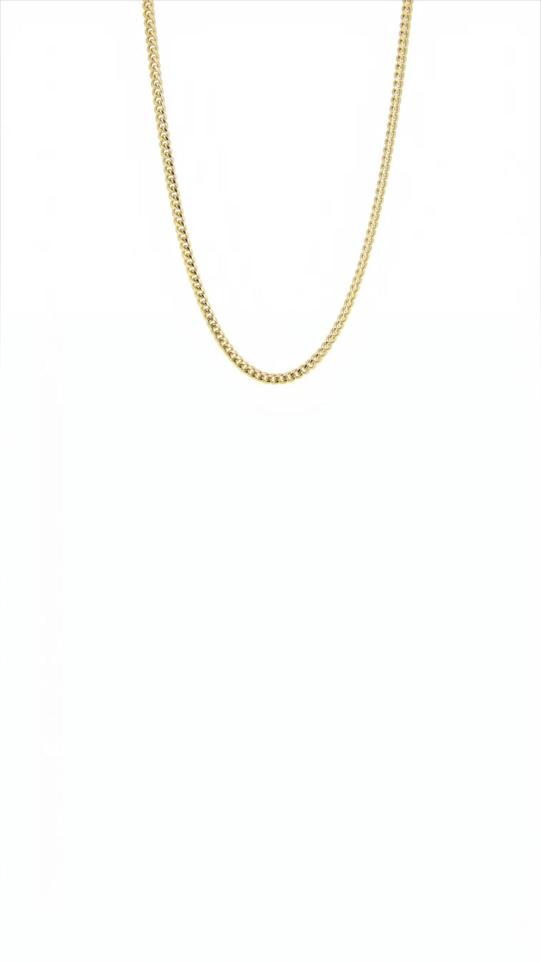 mijnsieradenshop.com gouden diamantgeslepen schakelketting met een breedte van 3,5 mm