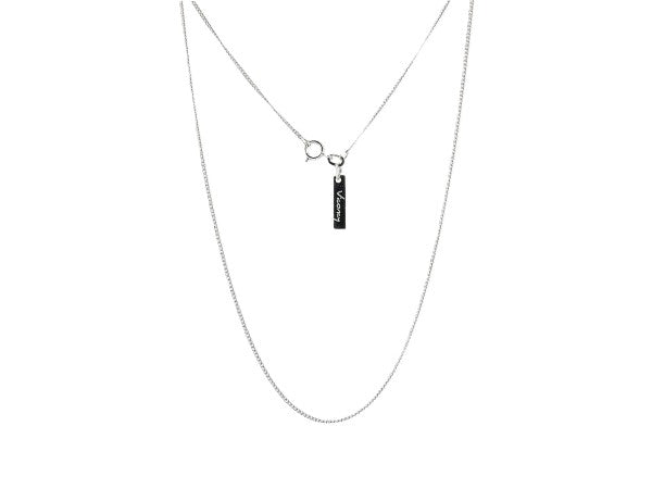 Silver thin gourmette Pendant necklace
